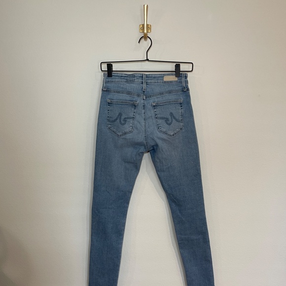 AG Jeans Women's Size 25 R Blue Light Wash Denim Farrah Skinny Ankle High Rise - Picture 4 of 4